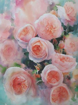 水彩花卉與水果 自然之美的藝術(shù)交融